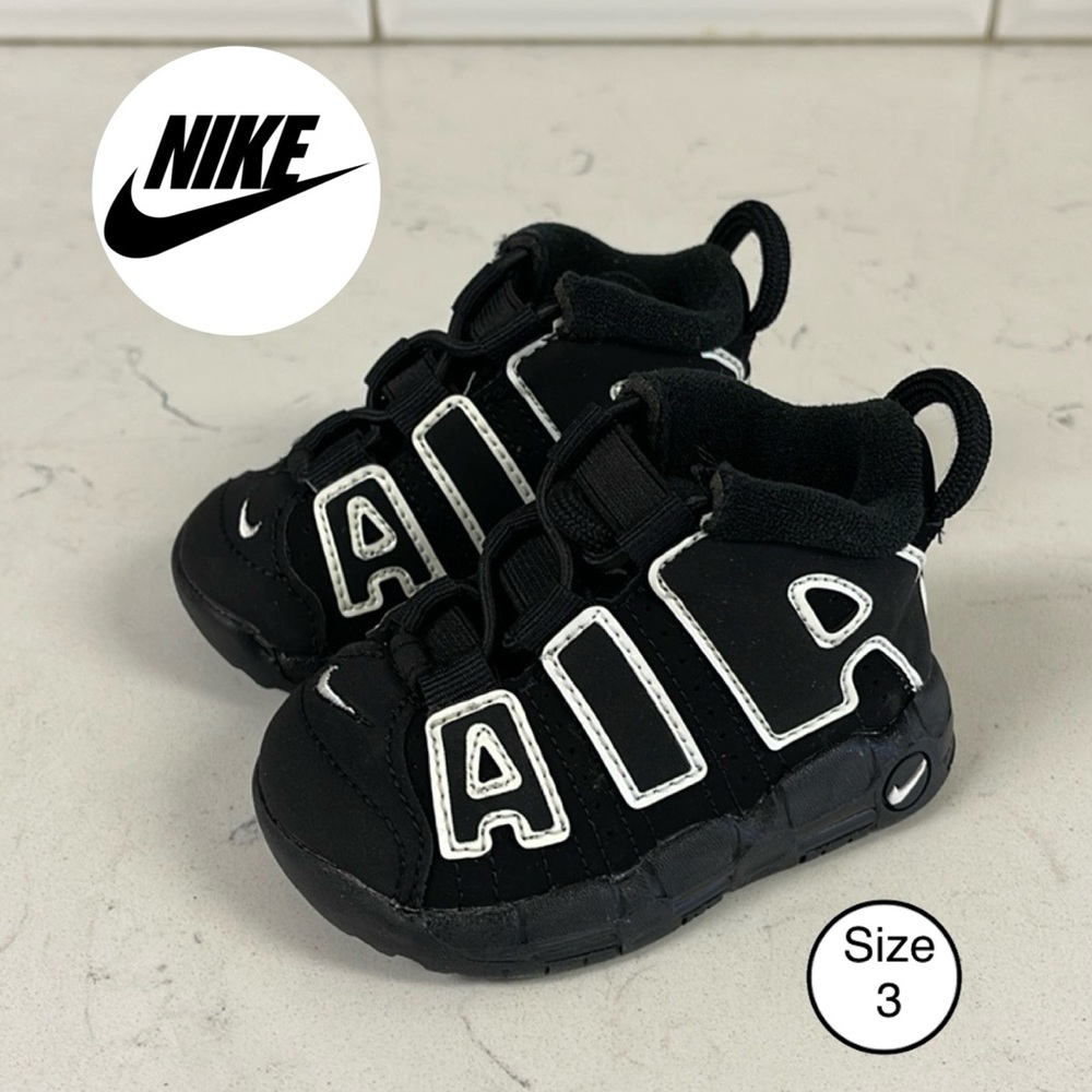 Nike Air Uptempo PS Black DA8575-002 Toddler Size 3C